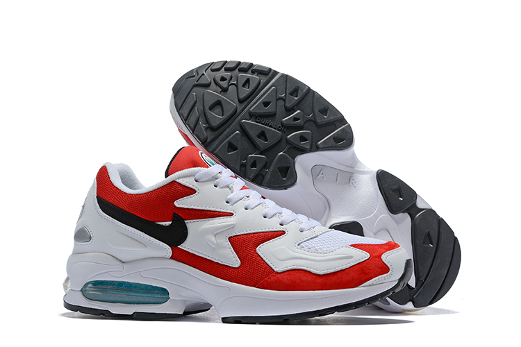 Nike Air Max 2 White Red Black Shoes - Click Image to Close